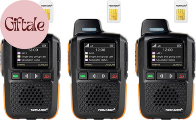 TD M13 4G LTE Walkie Talkies Unlimited Range PoC Radios 3 Pack