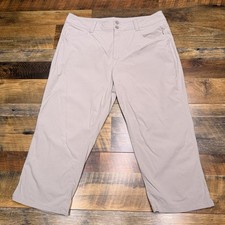 Eddie Bauer Rainer Capri Pants Womens 14 Khak...