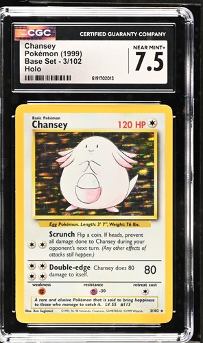Chansey graded CGC 7.5 for sale on eBay