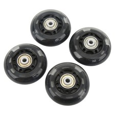 4Pcs Light Up Roller Skate Wheels 63mm PU Flash Inline Skate Wheels For Night Sk