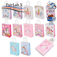 PapiertüTen Einhorn 12 StüCk 21X15X8Cm GeschenktüTen FüR Kindergeburtstage