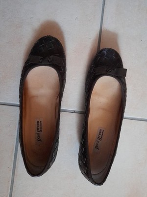Paul Green Ballerina Größe 38,5 Braun Leder