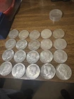 Roll of 20 1964 Kennedy Half Dollar 90% Silver Circulated Coins !!