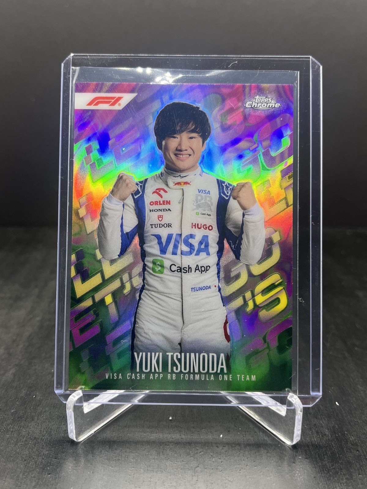 2024 Topps Finest Formula 1 F1 Yuki Tsunoda Let's Go SP #LG-17