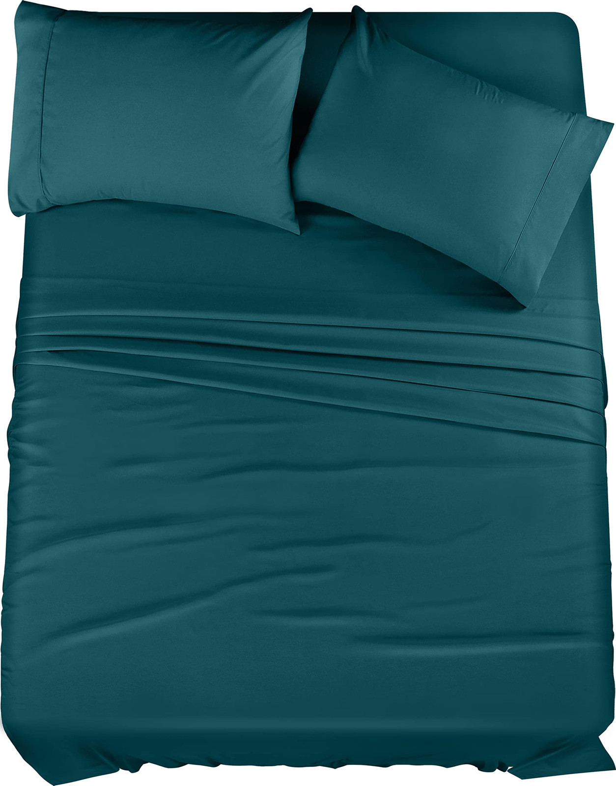 4-Piece Full Bed Sheet Set - Ultra-Soft Brushed Microfiber - Shrink & Fade Resistant-image