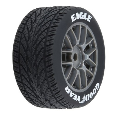 Pro Line Racing Goodyear Eagle Rain Tire F/R MTD Grey for Losi NASCAR Race Car 4