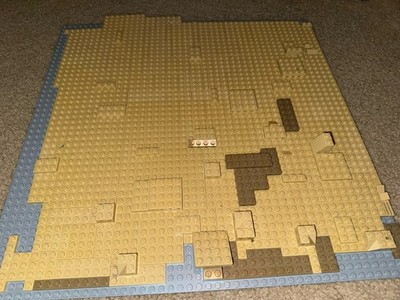 Lego 48X48 Tatooine Style Baseplate Gray Large 15 inch by 15 inch Base Plate