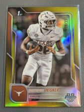 2025 Bowman University Chrome QUNITREVION WISNER Yellow refractor /350 Texas RC