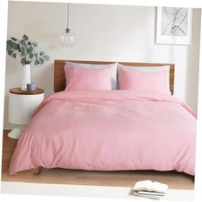 Duvet Cover Size   Duvet Cover Set - Soft and Breathable Queen Blush Pink