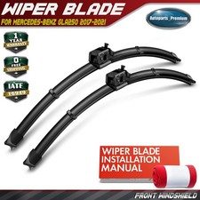 2Pcs Front 24" & 19" Windshield Wiper Blades for Mercedes-Benz GLA250 2017-2021