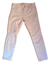 CURRENT ELLIOT WHITE DISTRESSED JEANS SIZE 29 MADE IN USA