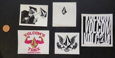 VOLCOM Surf Snowboard BMX Skateboard 5 Sticker Set Excellent NEW old stock 9