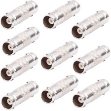 AIMHDUTY BNC Female to Connector 10- Pack Coupler for CCTV Silver