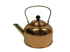 Rare Small Copper Tea Kettle Teapot Coppercraft Guild Taunton Mass Vintage 