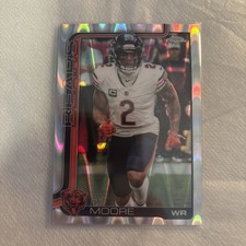 2025 Topps Chrome DJ Moore Raywave Refractor Bears Bills #48