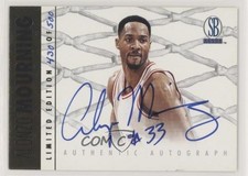 1997 Score Board Authentic Auto Gold Foil 430/500 Alonzo Mourning Auto HOF nd3