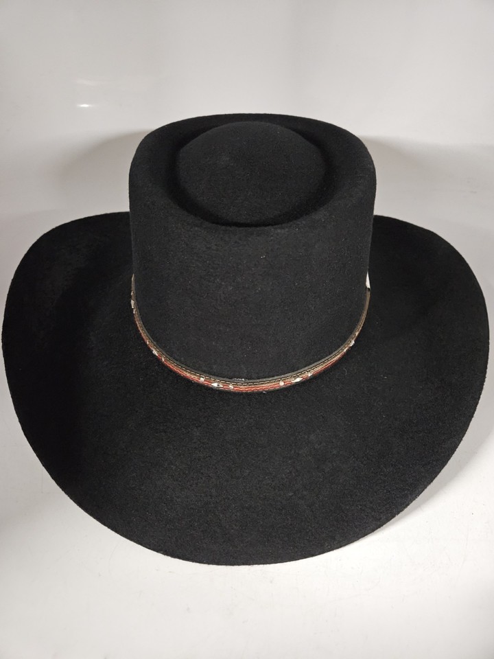 Cody James 3X Black Wool Blend Belted Cowboy Hat Men's 7