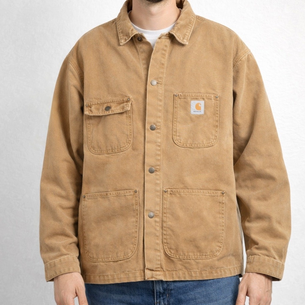 Vintage 90s Carhartt Chore Coat XXL Faded Brown Duck Canvas Vintage 90s Carhartt Chore Coat XXL Faded Brown Duck Canvas