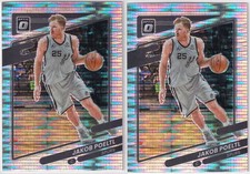 LOT (2) 2021-22 OPTIC PRIZMS PULSAR JAKOB POELTL TORONTO RAPTORS - 456
