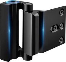 Home Security Door Lock Reinforcement - Child Proof High Security Door Black