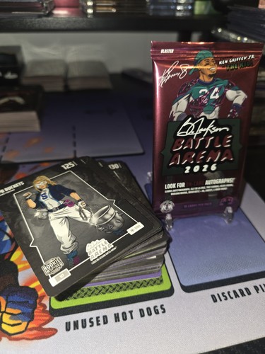 Pack & Stack: Bo Jackson Battle Arena Griffey Blaster NEW pack, 100+ Cards