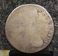 1812 Zacatecas Provisional 8 Reales Struck Over Another 8 Reales