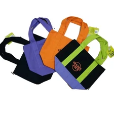  Trader Joe's Mini Halloween Canvas Tote Bag Set Of 4 LIMITED