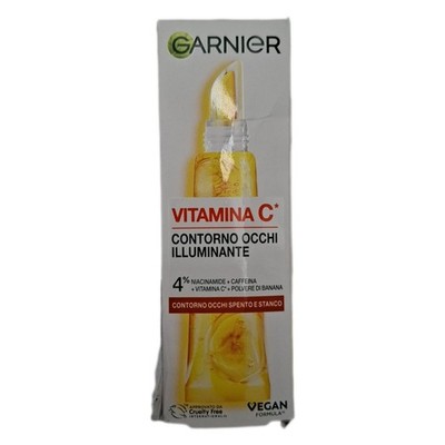 Garnier Serum Vitamin C Augenkontur, angereichert mit Vitamin C, Niacinamid, Kof