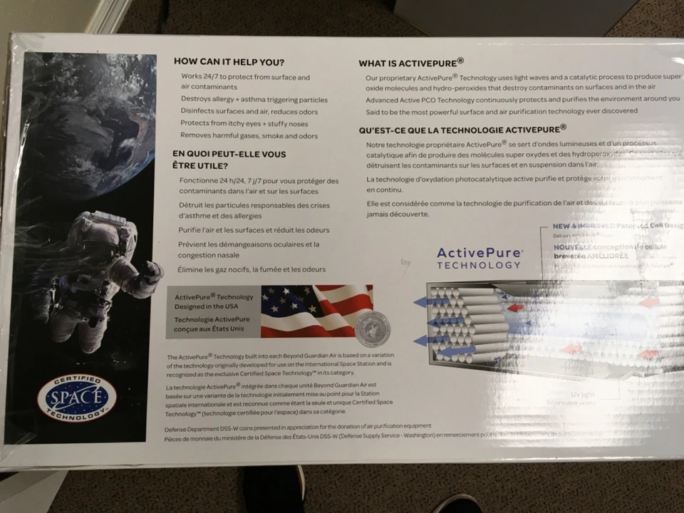 Purificador de aire Aerus electrolux Beyond Guardian F159E con tecnología ActivePure. Foto 2 de 4