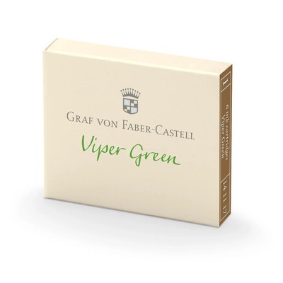 Graf von Faber-Castell Viper Green Ink Cartridges 6-Pack