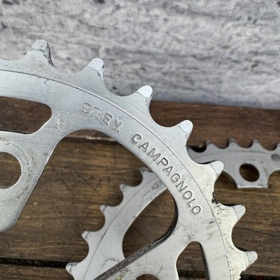 Vintage Campagnolo Record Triple Chainring Set 52/42/32T 135/74