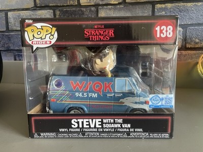 STRANGER THINGS STEVE WITH THE SQUAWK VAN FUNKO POP RIDES #138