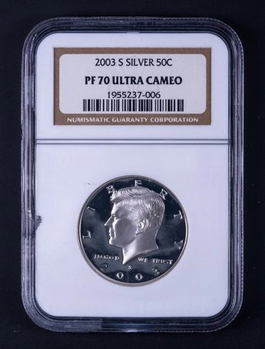 2003-S Silver Kennedy Half Dollar Proof NGC PF70 Ultra Cameo BB006