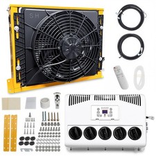 12V DC 9500 BTU Split AC Truck Camper RV Harvester Construction Crane Forklift