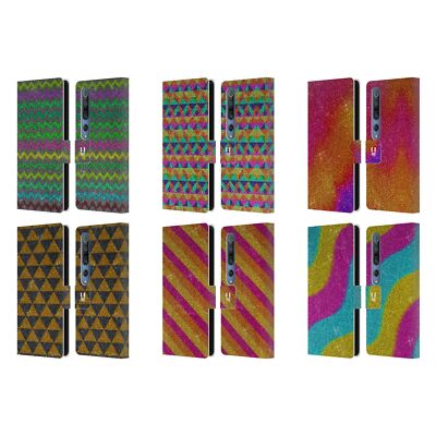 HEAD CASE DESIGNS GLITTERING PATTERNS LEATHER BOOK WALLET CASE FOR XIAOMI PHONES