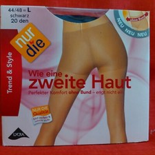 Vintage Pantyhose Zweite Haut Germany Nur Die Size L Color Schwarz BBROS3