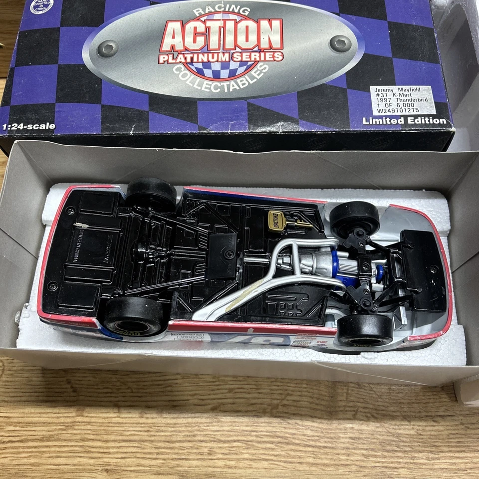 NASCAR Diecast BANK 1:24 Jeremy Mayfield #37 K-Mart 1997 Thunderbird  - Image 4 of 4