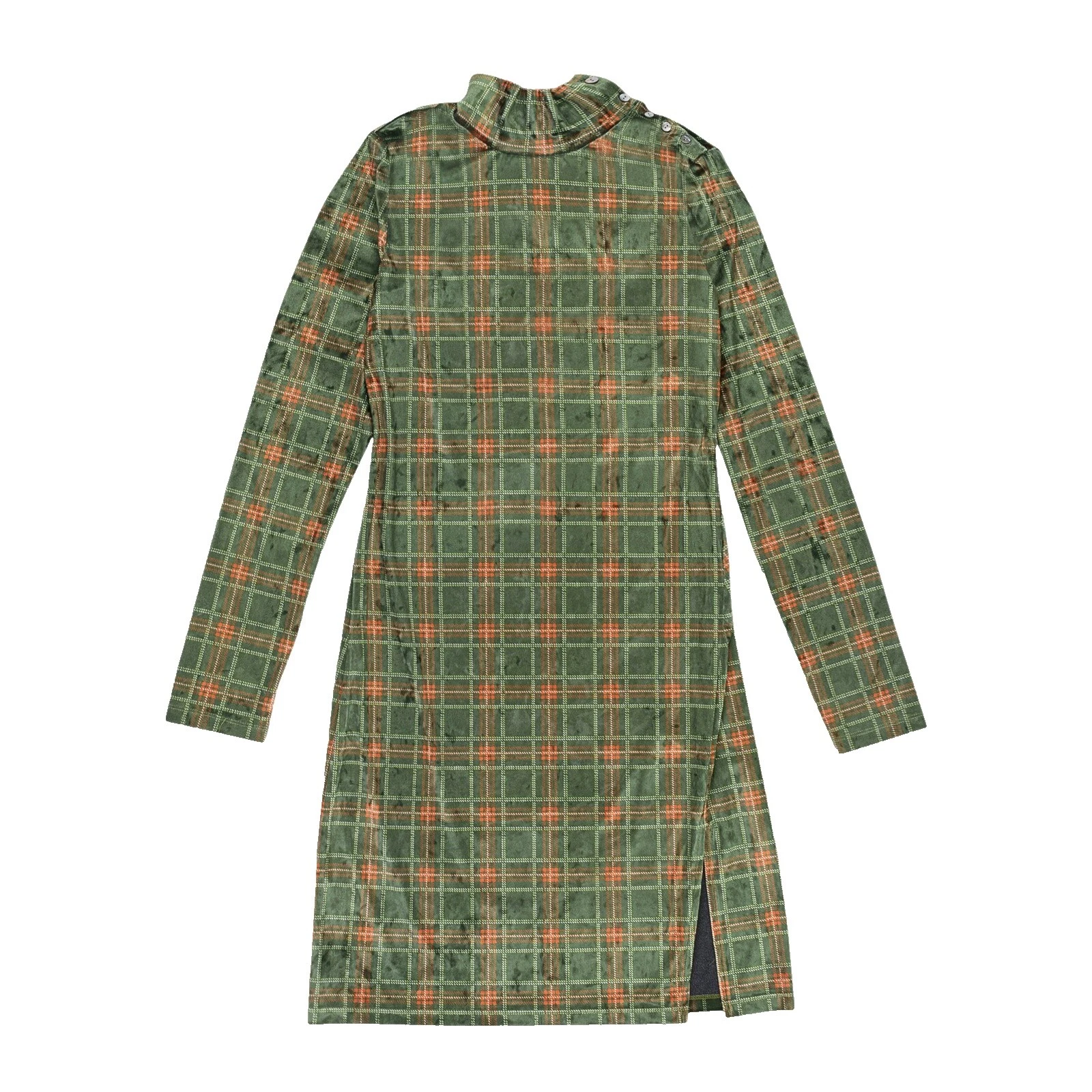 Polyester Plaid Dresses for Women
