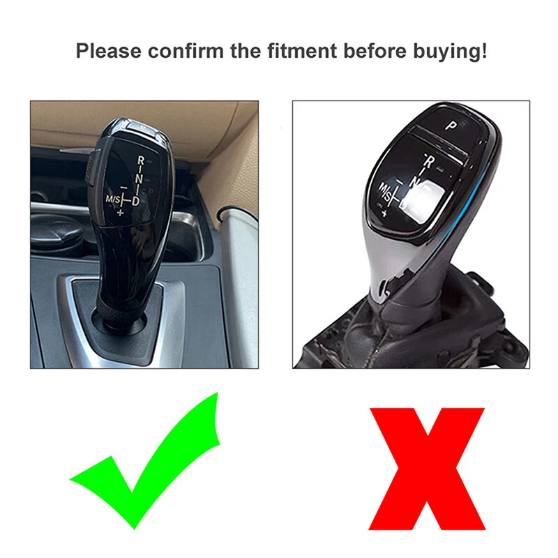 Cubierta de perilla de cambio de marchas negra brillante para BMW GT F07 F10 F18 F06 F12 F13 2013-2017 Foto 4 de 4