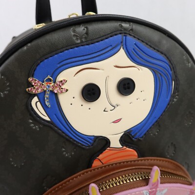 Coraline Mini Backpack Bag CHASE Welcome Home Cake Button 