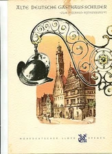 Vintage Cruise Ship Menu NORDDEUTSCHER LLOYD 1963 MS BREMEN Rothenburg o/T