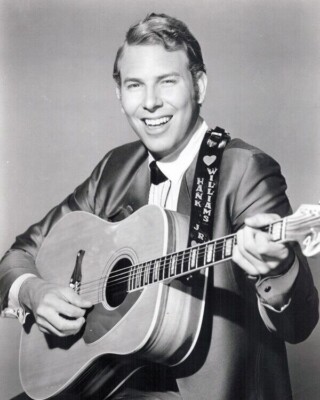 Hank Williams Jr. smiling holding guitar 1968 A Time To Sing 24x36 inch poster