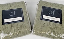 C&F Enterprises Set of 2 Standard Sham 21”x 27” Edison Sage Green Quilted NIP