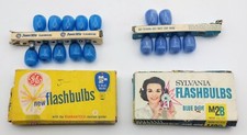 Vintage M2B Flashbulbs Blue General Electric Sylvania 16 Total Camera