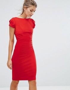 Closet London NWT Size 8 Red Ruched 