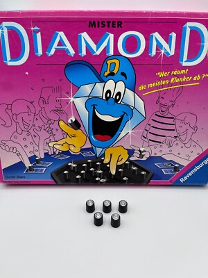 5x Diamonds aus Brettspiel Mister Diamond von Ravensburger Ersatzteile Spiel