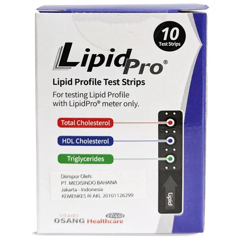 LipidPro test Strips triglyceride HDL LDL Cholesterol