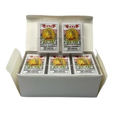 A Dozen Maya Wrap Barajas Espanolas  Spanish Playing Cards in Plastic Case