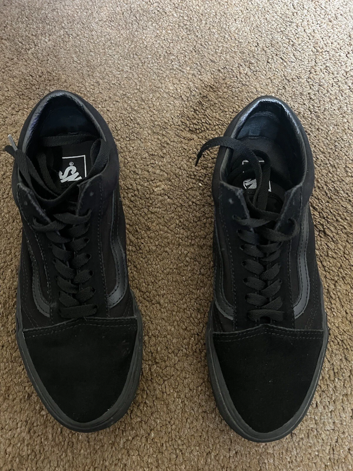 Vans All Black da uomo UK taglia 6 5