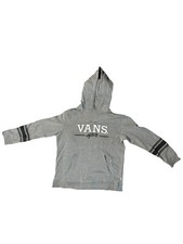 Vans Youth Gray Cotton Long Sleeve Hoodie Unisex Size Extra Large XL Logo